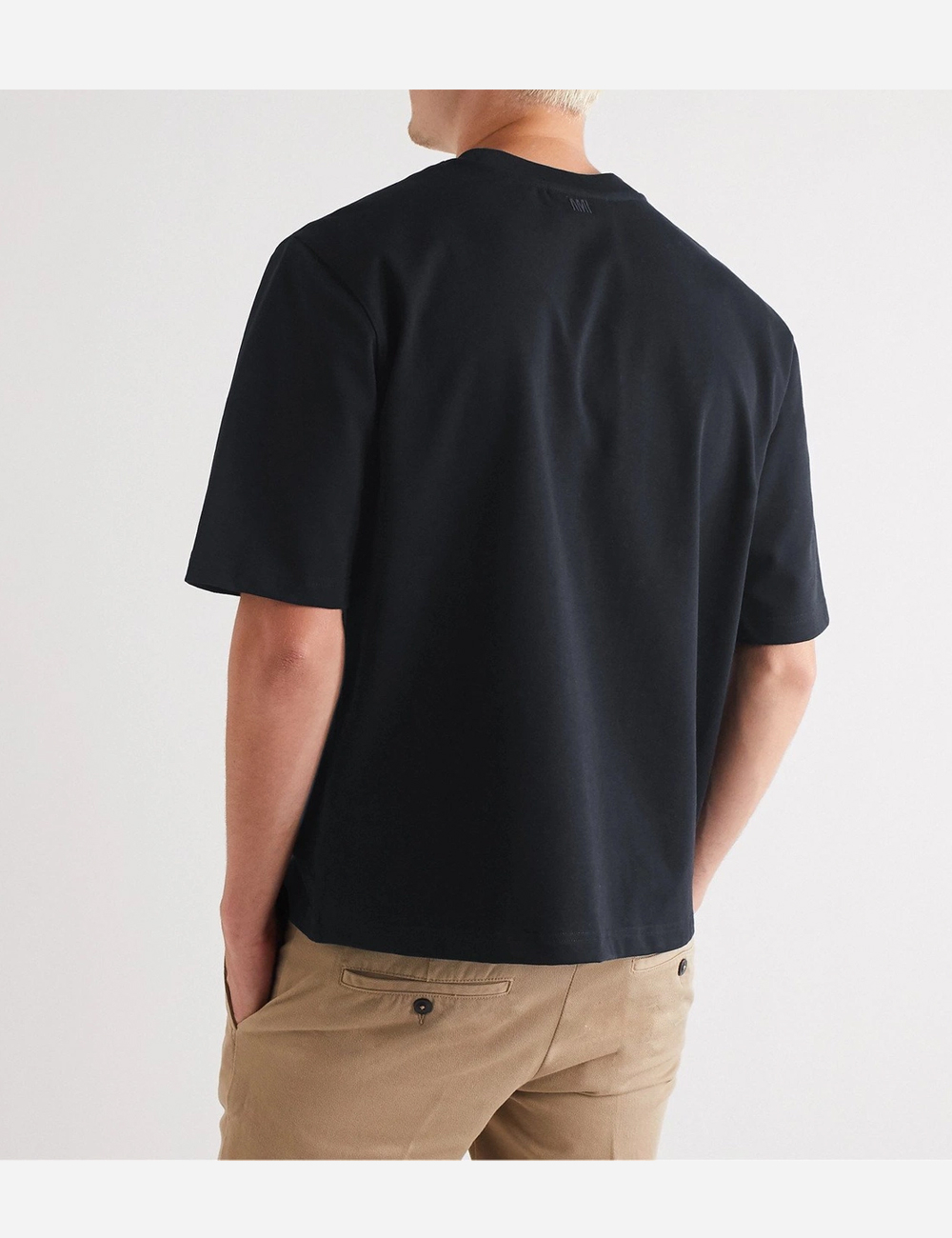 Футболка AMI PARIS Cotton Oversize T-Shirt "Black"