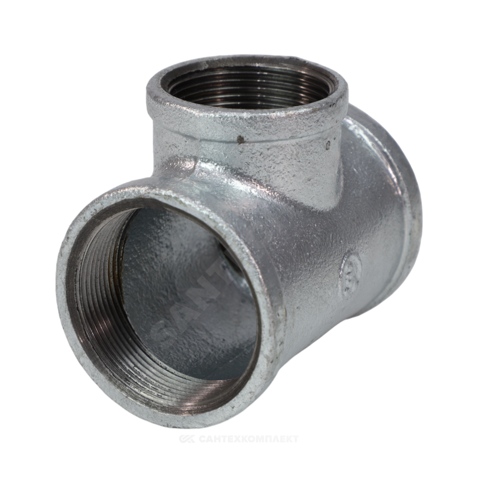 Тройник переходной чугун оц Ду 20х15 (3/4"х1/2") ВР/ВР Fittex PLUS