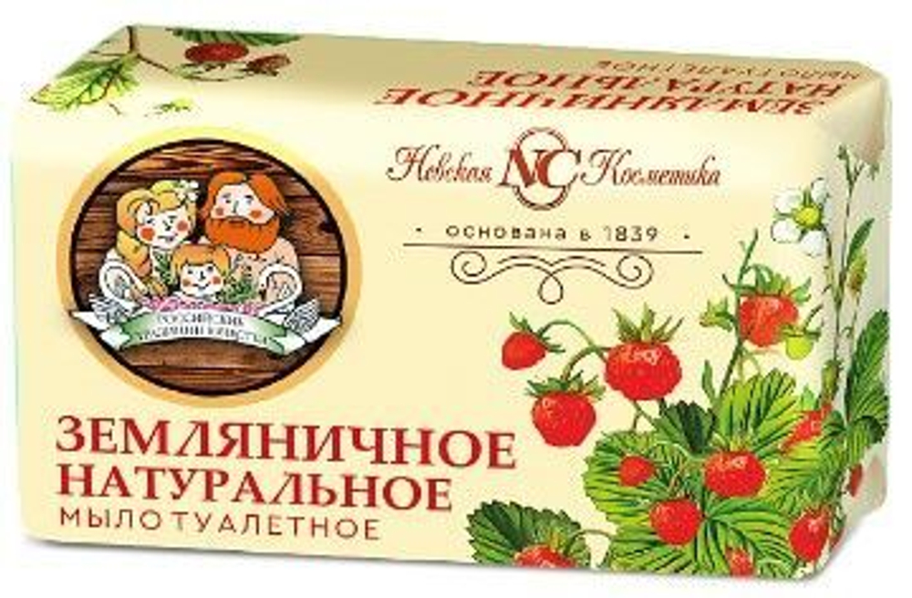 Невская косметика  Мыло ЗЕМЛЯНИЧНОЕ 180гр. *12*36*3888