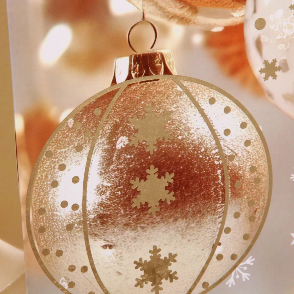 Пакет подарочный «Новогодние украшения» 41.5*32*12 см, микс