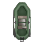 Лодка надувная для рыбалки Тонар Шкипер А280 надувное дно зеленый