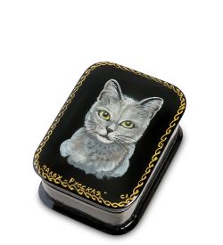 Народные промыслы ШК-95/14-B Шкатулка «Кошка»