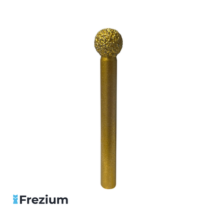 Сферическая алмазная шарошка по камню (6x6x10)