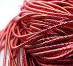 ТЗ009НН1 Трунцал (канитель) фигурный "зигзаг", цвет: розово-красный, размер: 1,5 мм, 5 гр.
