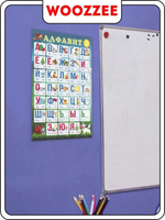 Плакат обучающий "Алфавит (вертикальный)"