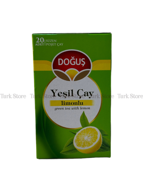 Чай Dogus зеленый с лимоном 20 (пак)