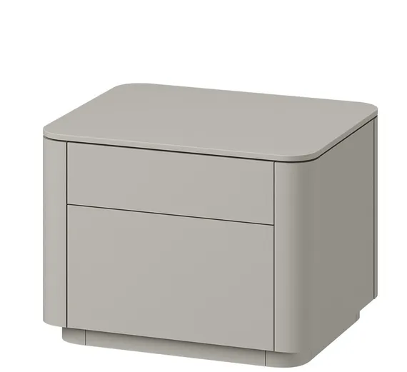 Тумба прикроватная Tammi 2 ящика ширина 50 см (серо-бежевый)