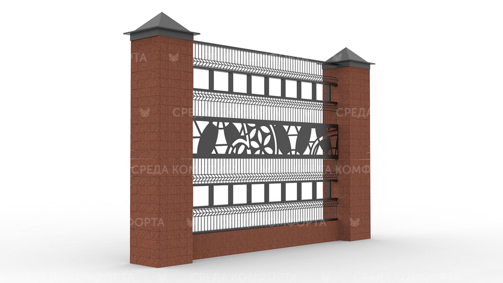 Забор 3Д ZBR0092