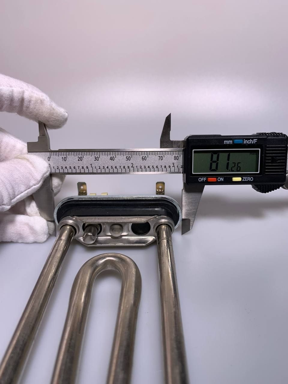 Тэн для стиральных машин LG 185 мм, IRCA Универсальный прямой, с датчиком, 1600W