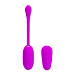 Лиловое виброяйцо с функцией электростимуляции Shock Fun