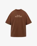 Футболка Called a Garment Birds Коричневая