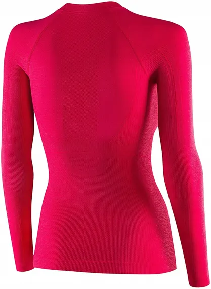 Термобелье-футболка женская Brubeck Active Wool LS12810 малиновый