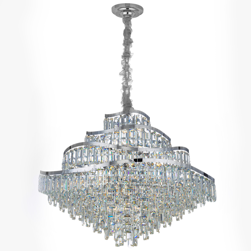 Citilux NAIAD CL315191 Люстра хрустальная подвесная Хром