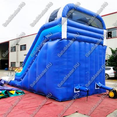 Надувная водная горка с бассейном «Айсберг» размер 9*4*5 м