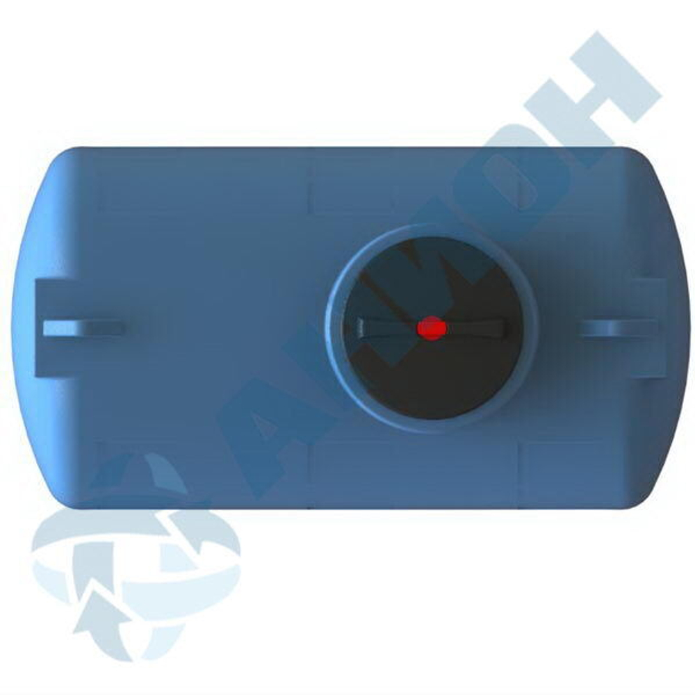 Емкость цилиндрическая горизонтальная с дыхательным клапаном Анион 1000 л. горизонтальная (1720x920x1080см;синий) - арт.559410