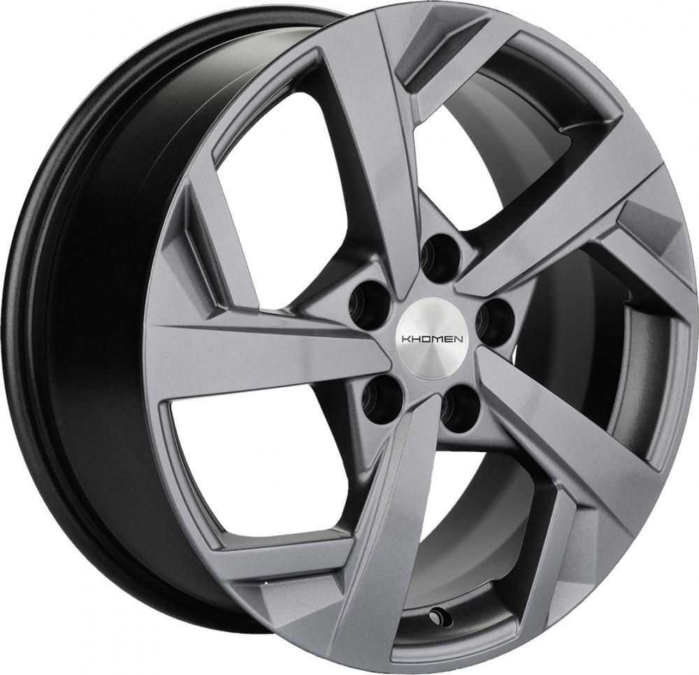 Khomen 1712 7x17 5x114.3 ET 37 Dia 66.5 (grey)