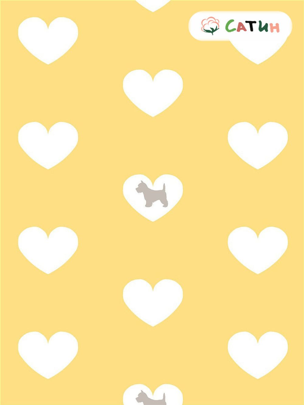 Постельное белье Milky Garden "Dogs (сатин)/Жизель (сатин)" 1,5-сп  Наволочка 50х70 см 2 шт  Простынь  150х215 см  Пододеяльник 145х215 см