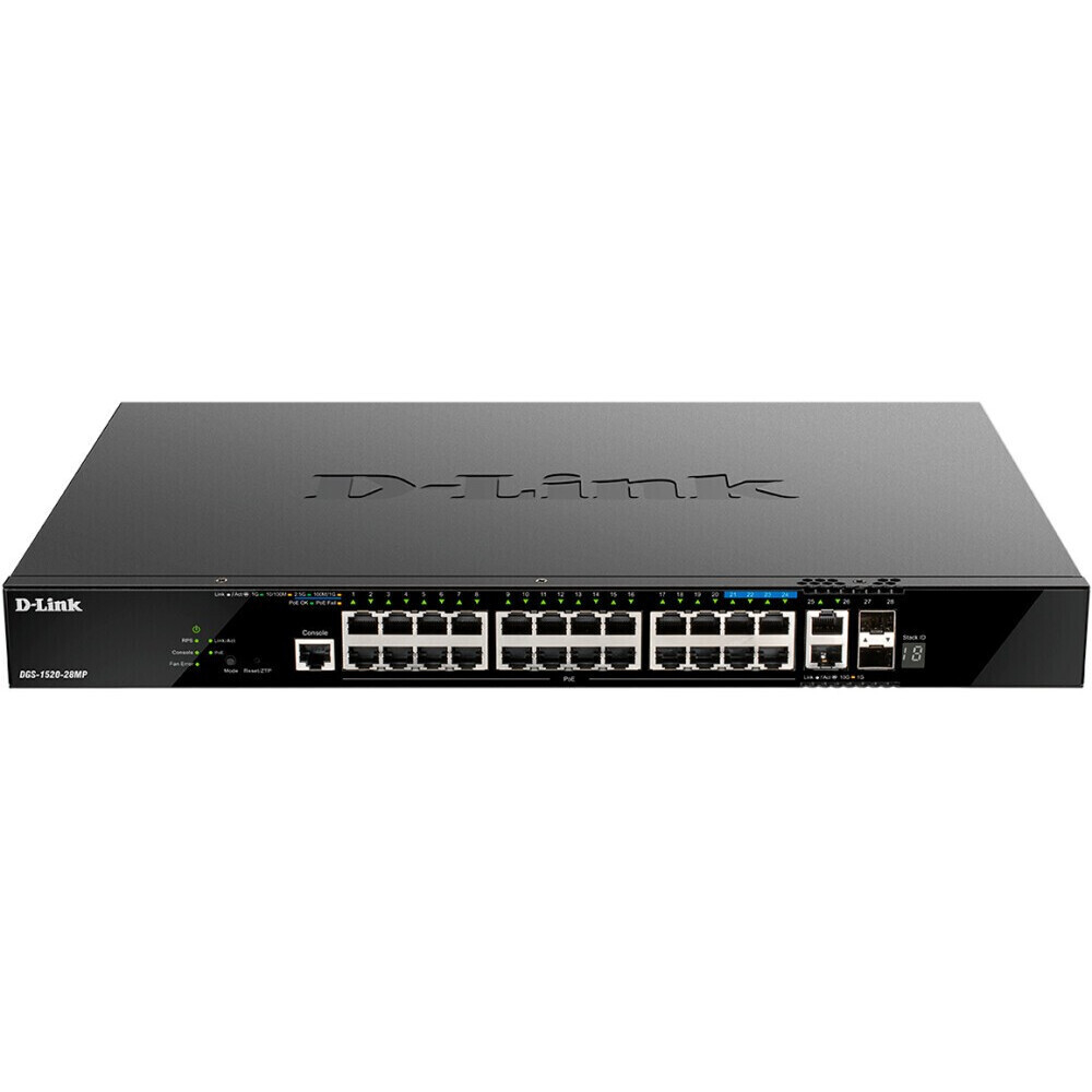 Коммутатор (свитч) D-Link DGS-1520-28MP