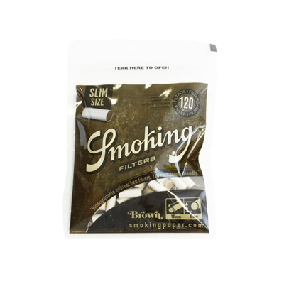 !Фильтры для сигарет "Smoking" Slim Brown 120шт
