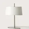 Настольная лампа Ona, никель, белый абажур