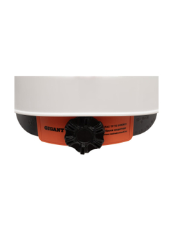 Защитная каска Gigant Alt Pro белая, храповая регулировка, c прозрачным серым козырьком GHAP-22