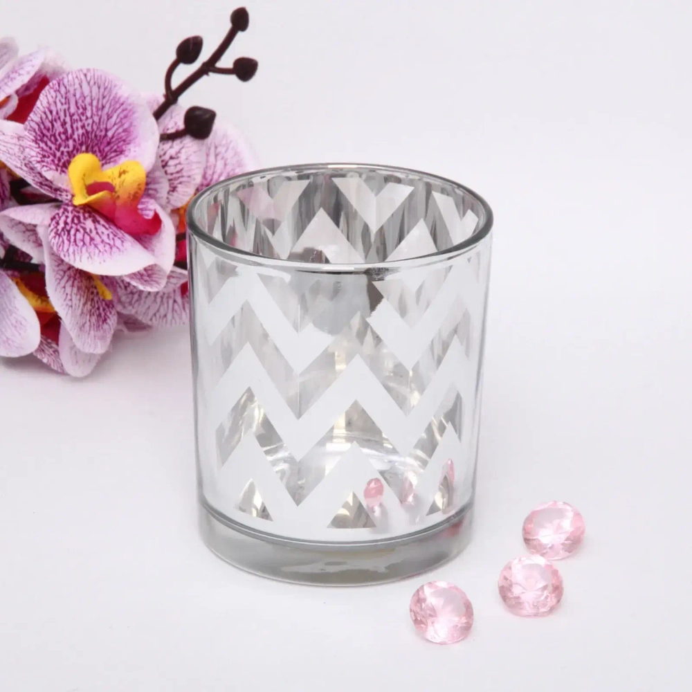 Подсвечник «Зиг-заг» 8,8*10см цвет серебро