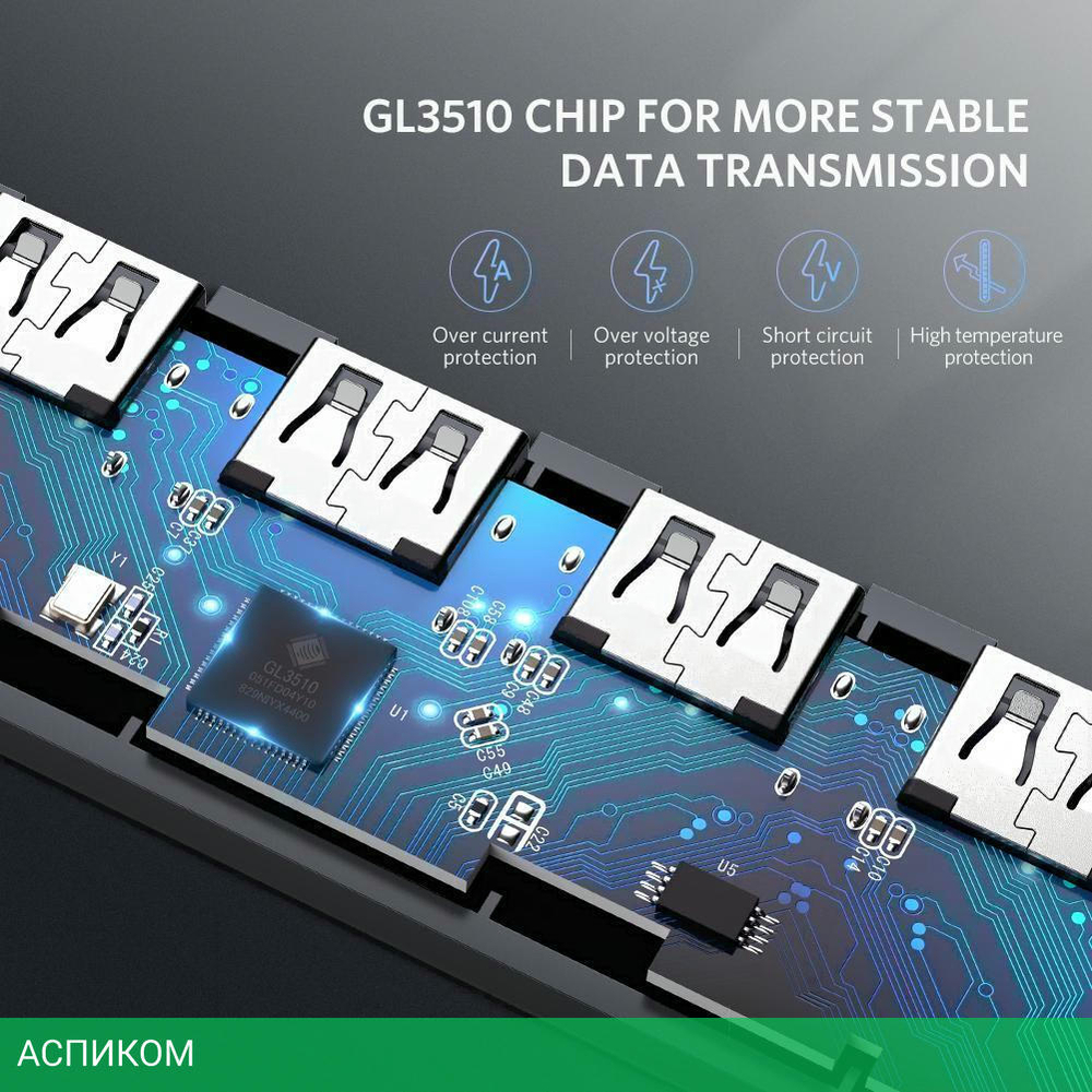 USB-хаб Ugreen CM219-50985 (50985)