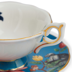 Wedgwood Чайная чашка Wonderlust 140 мл с блюдцем Сапфировый сад