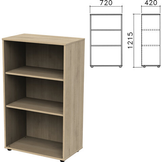 Шкаф (стеллаж) "Приоритет", 720х420х1215, 2 полки, кронберг, К-933, К-933 кронберг