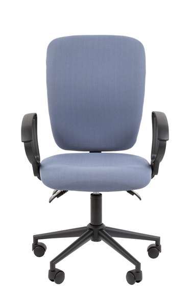 Офисное кресло Chairman 9801 Россия ткань T02 голубой Black