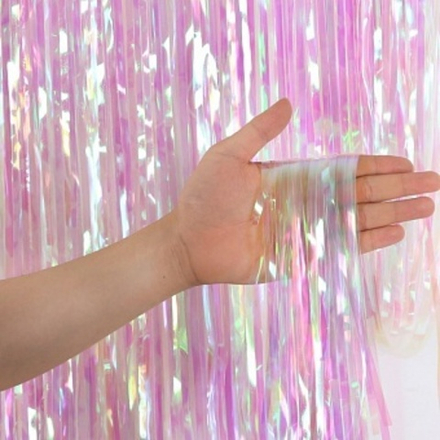 Занавес Дождик Хамелеон Прозрачный Голография 100*200 см.