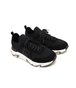 Кожаные кроссовки blaze monogram kc knit mix Karl Lagerfeld - черный(KL52440)