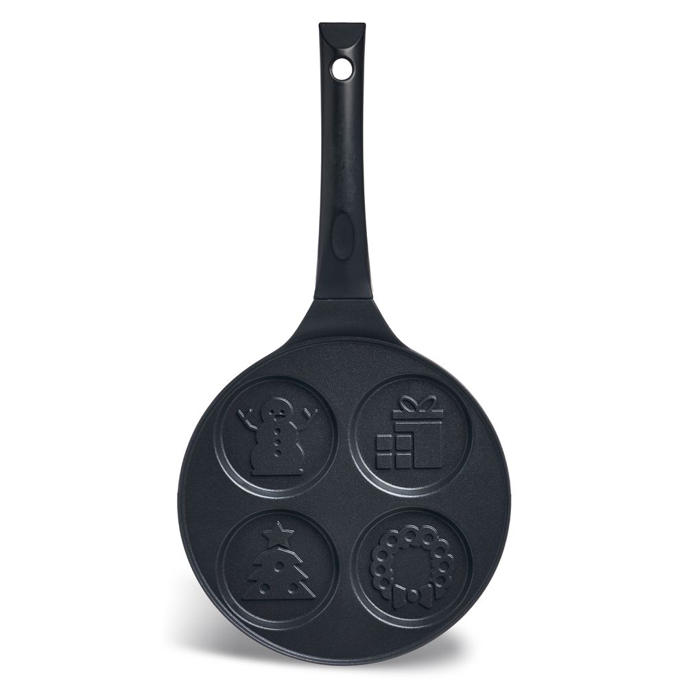 СКОВОРОДА AGNESS "ЗИМНЯЯ ЗАБАВА" ДЛЯ ОЛАДИЙ С АНТИПРИГАР.ПОКРЫТИЕМ ДИАМЕТР=21.5 СМ.