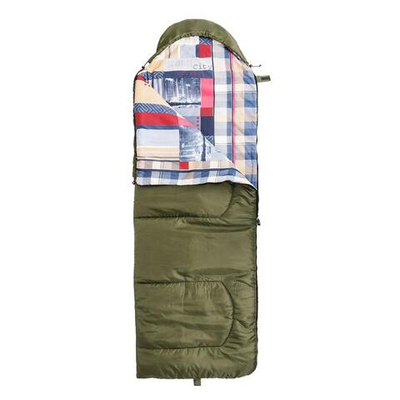 Спальный мешок OLYMPUS 300 (210х70, холлофайбер, зеленый/город) (T-HS-SB-O-300-NC) Helios