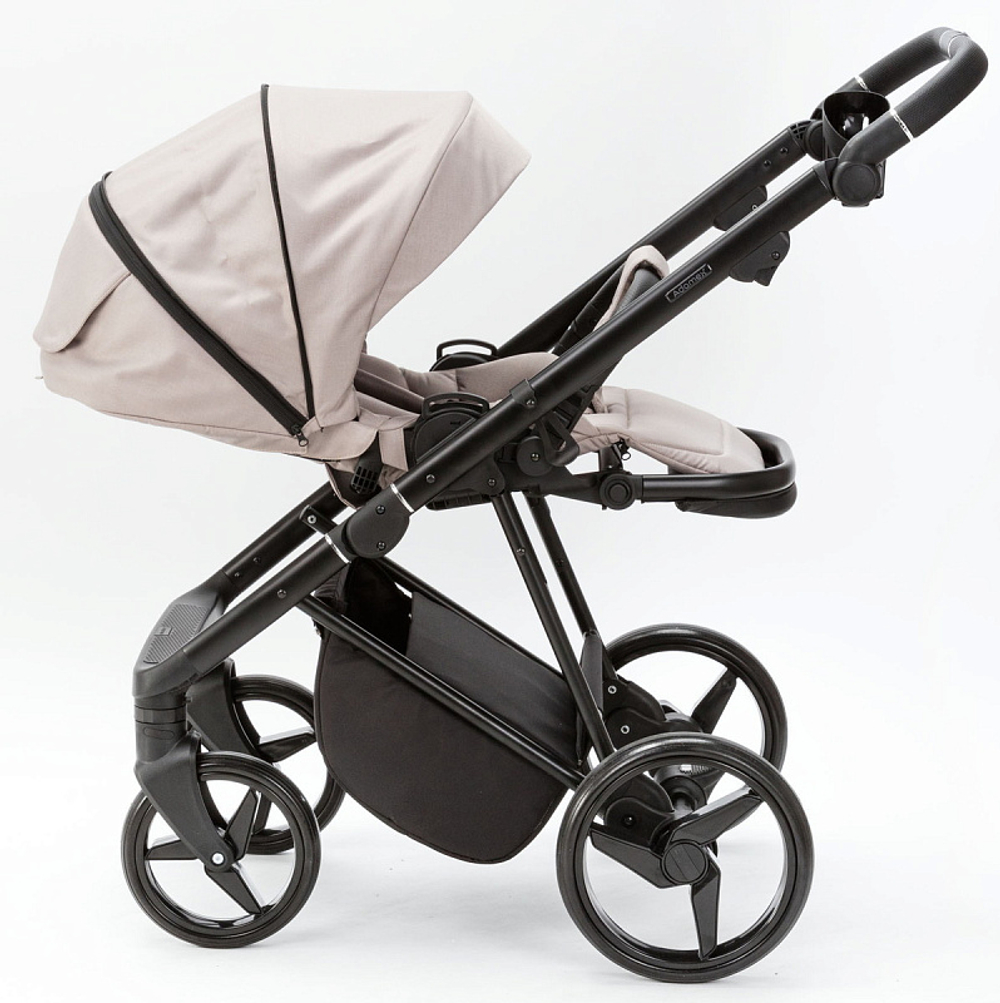 Детская коляска Adamex Blanc 3 в 1 BL-PS140 LUX (СВ. БЕЖ. + БЕЖ. КОЖА)
