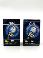 Лампа H4 галогенная 12V 100/90W Луч комплект 2шт