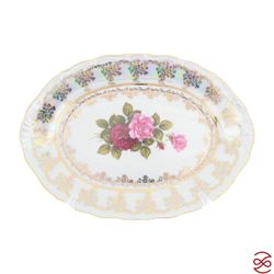 Блюдо овальное Queen's Crown Aristokrat Роза 28 см