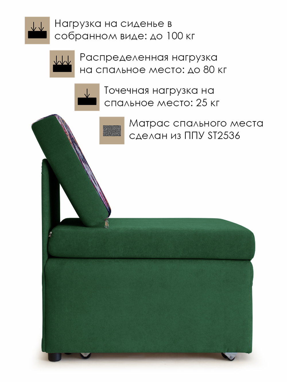 Кресло-кровать "Миник", купон Хаски