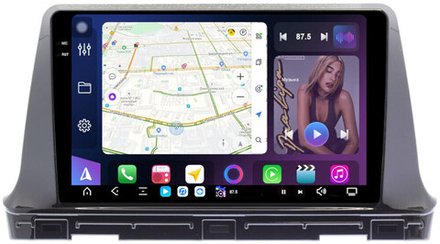 Магнитола для KIA Seltos 2020+ - FarCar GX1221M монитор 10.36" 2K QLED на Android 14, TS20, 6+128Гб, CarPlay, 4G SIM-слот