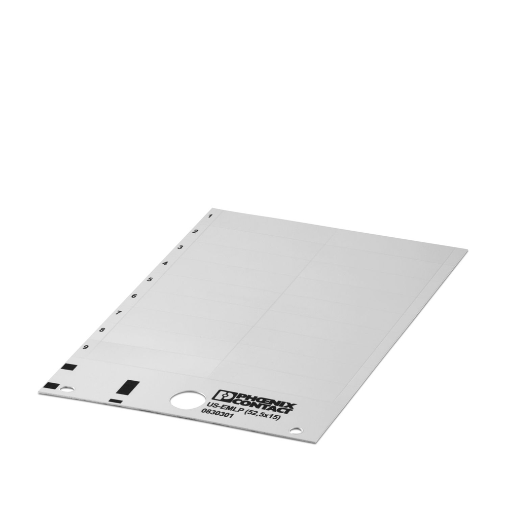 0830301 - US-EMLP (52,5X15) - Пластиковая табличка