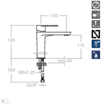 Смеситель для раковины ALEXIA 3604