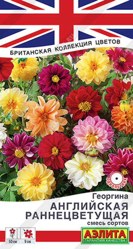 Георгина Английская раннецветущая, смесь сортов 0,3гр Аэлита