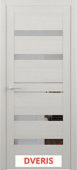 Межкомнатная дверь Дрезден ПО (Белый кипарис/Зеркало)