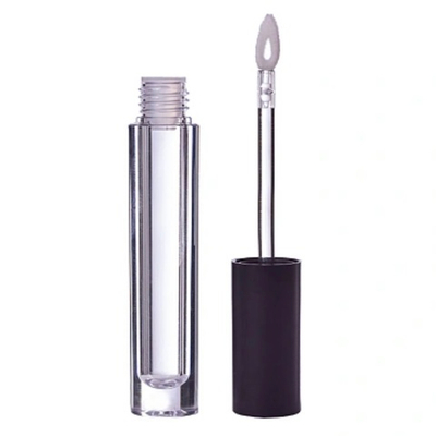 Флакон для помады-блеска 3 мл прозрачный с черной крышкой арт. А