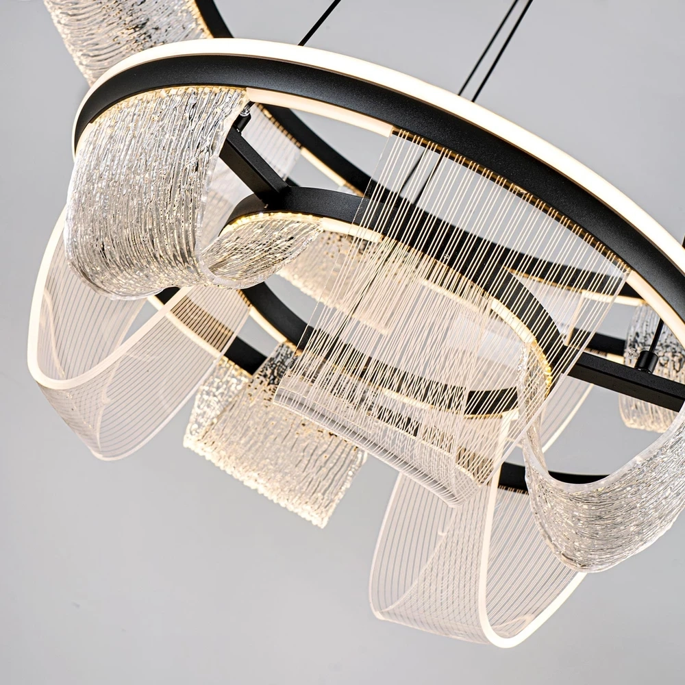 Подвесная люстра Led4U L7706-800-460 BK