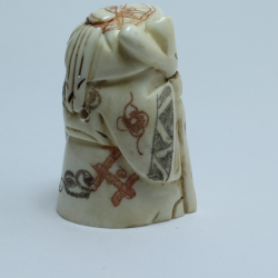 Нэцкэ Шоусин посохом и иероглифом Счастье