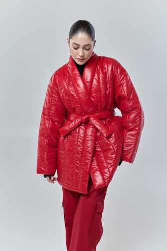 Пуховик - Кимоно укороченный