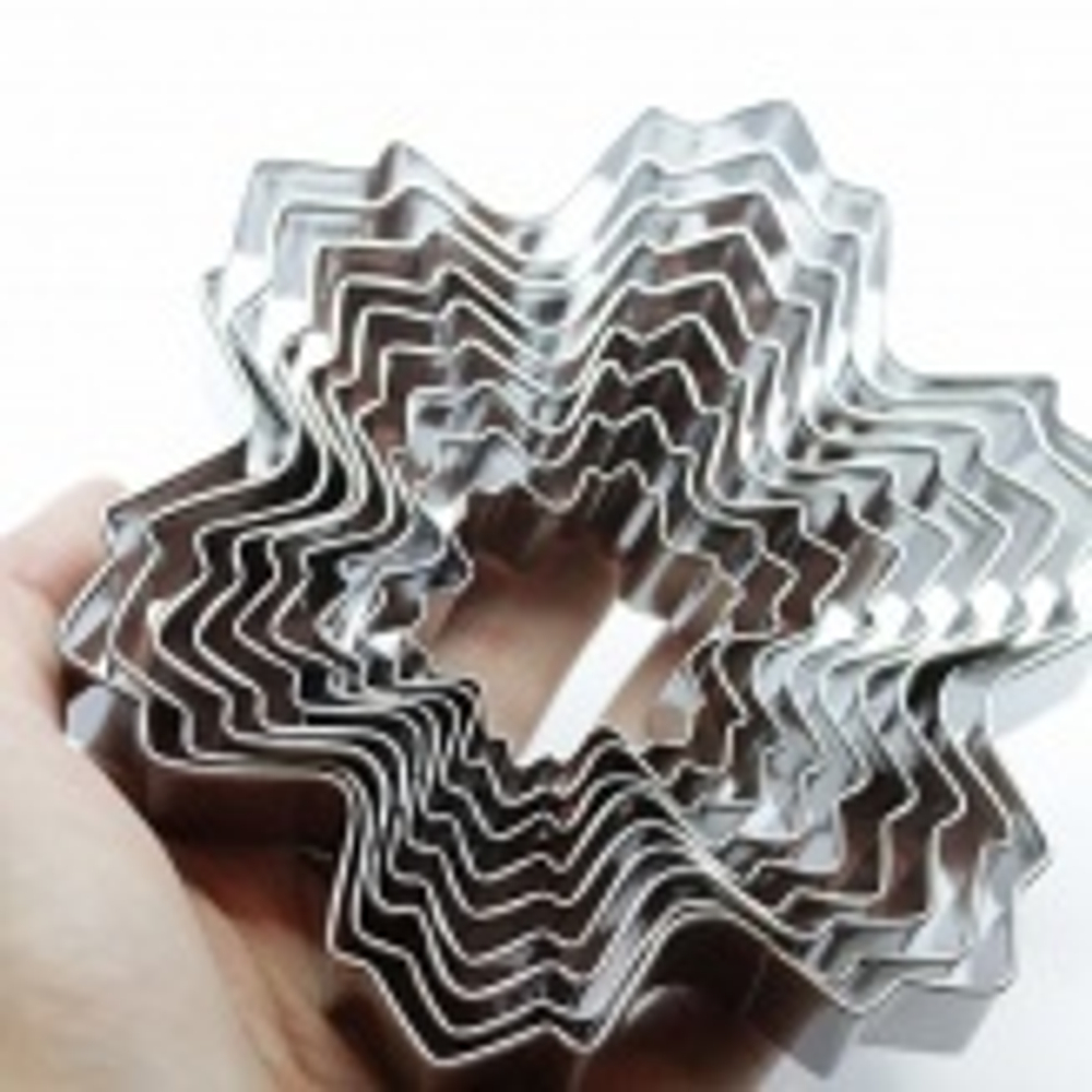 Набор каттеров для вырезания снежинок (9шт)