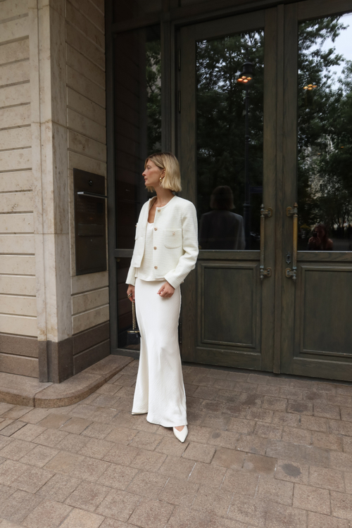 Майка из шелка кремовая