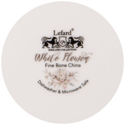 НАБОР ПОСУДЫ ОБЕДЕННОЙ LEFARD "WHITE FLOWER" НА 4 ПЕР. 12 ПР.: 25,5СМ/ 20,5СМ/750МЛ 18СМ (КОР=2НАБ.)